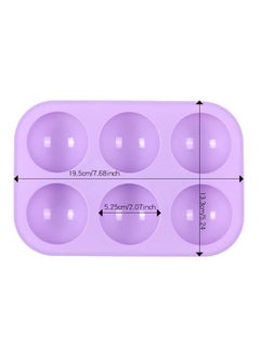 WooFree 2 Piece 6 Hole Hemisphere Silicone Dessert Mold  - Image 3