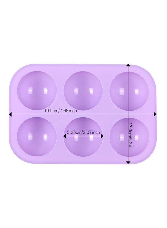 WooFree 2 Piece 6 Hole Hemisphere Silicone Dessert Mold - Image 3
