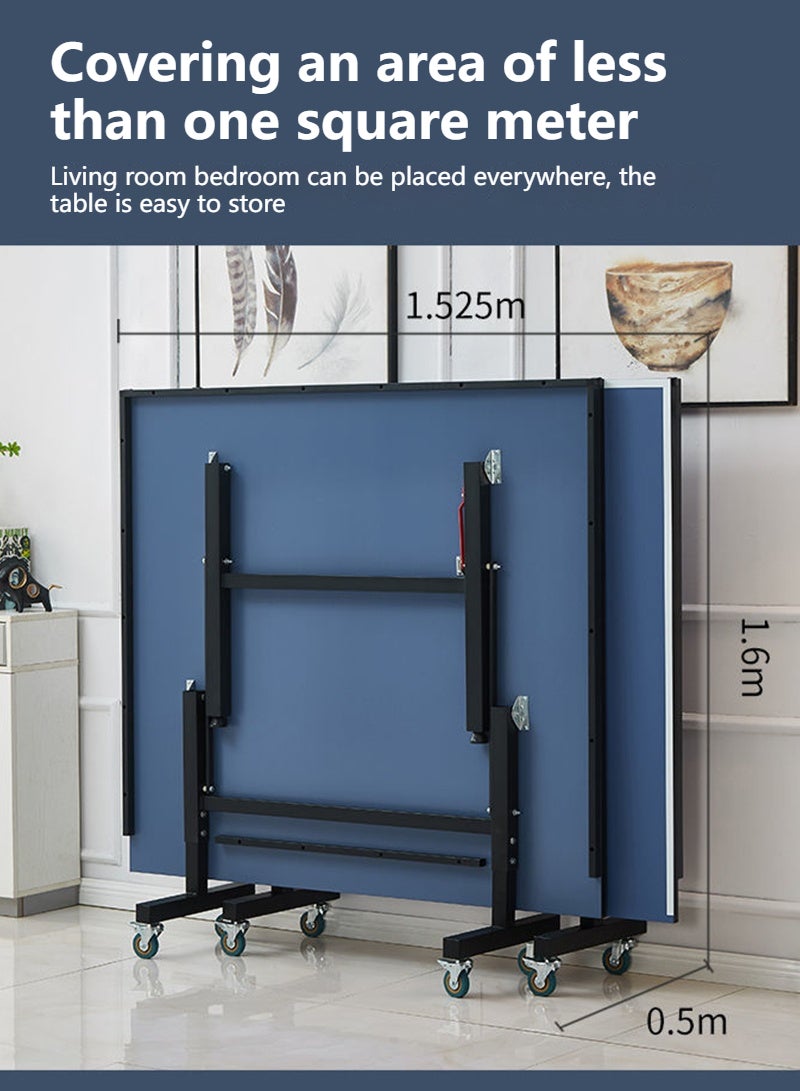 Sharpdo Home Foldable Standard Table Tennis Table, Suitable for Indoor and Outdoor Use, Movable 274*152.5*76CM - Image 4