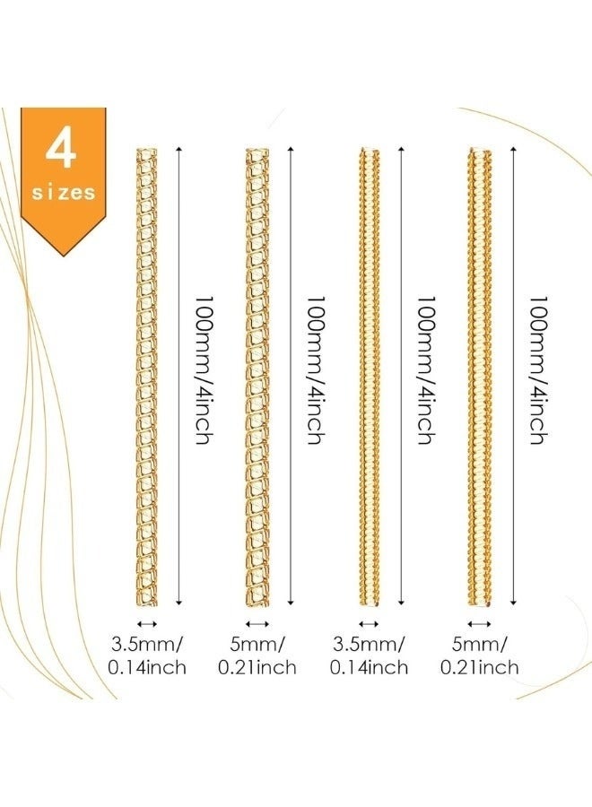 Gold Loose Ring Size Adjuster Set – 4 Pieces with 4 Sizes – Transparent Gold Silicone Anti-Slip Ring Guards for Secure Fit – Adjustable Tools to Resize Oversized Rings Without Permanent Alteration – Comfortable, Invisible, and Safe for Daily Wear – Perfect for Engagement, Wedding, and Everyday Rings for Women and Men - Image 4