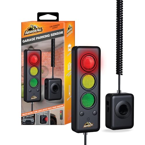 ARMOR ALL مساعد ركن السيارات المتقدم من أرمور أول مع ضوء LED، حساس ركن السيارات مع مؤشر مسافة متغير الألوان، حساس ركن السيارات وضوء توقف ركن السيارات لمواقف آمنة - Image 1
