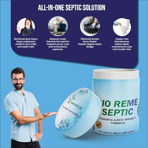 Bio Reme Septic Tank Cleaning Powder 500 Gms with Active Bacteria Formula for Odour Control, Eco Friendly Septic Care Treatment for Low Maintenance Household and Commercial Systems - Image 4