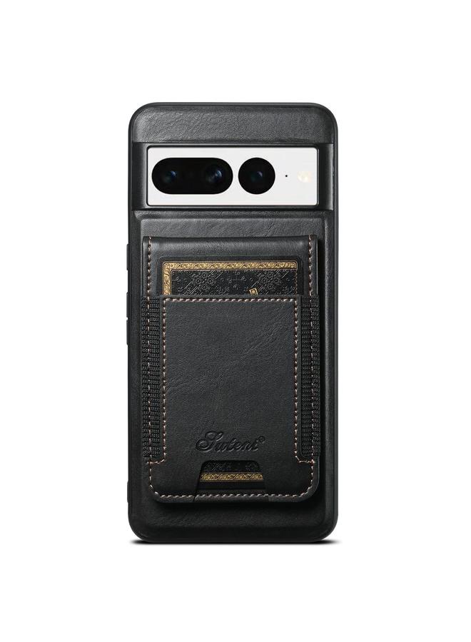Suteni Case For Google Pixel 7 H17 Oil Eax Leather Detachable Wallet Phone Case - Image 1