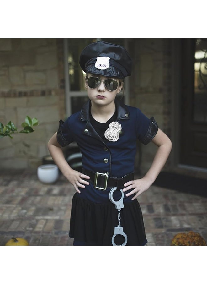 Yardwe - Yardwe 2Pcs Police Badge Halloween Cop Cosplay Costume Accessory Role Play Dress Up Prop for Birthday Party Favors Gifts - Image 1
