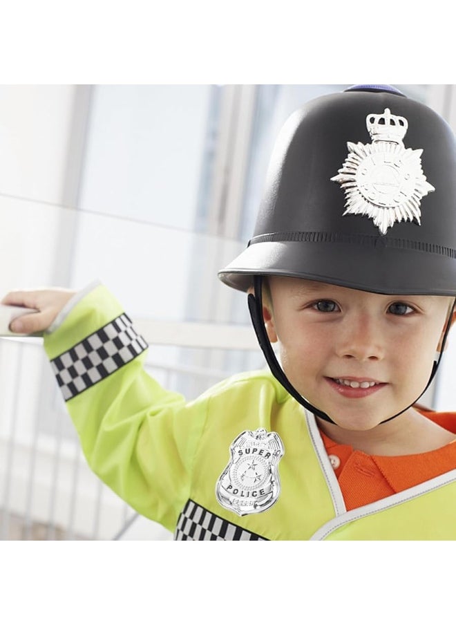 Yardwe - Yardwe 2Pcs Police Badge Halloween Cop Cosplay Costume Accessory Role Play Dress Up Prop for Birthday Party Favors Gifts - Image 1