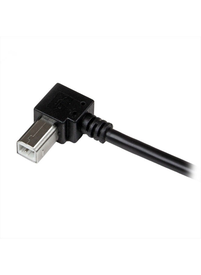 StarTech .com 2m USB 2.0 A to Right Angle B Cable Cord - 2 m USB Printer Cable - Right Angle USB B Cable - 1x USB A (M), 1x USB B (M) (USBAB2MR) - Image 4