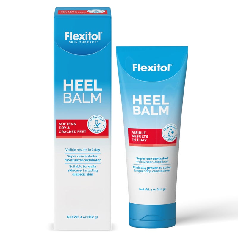 Flexitol Heel Balm, Rich Moisturizing & Exfoliating Foot Cream, Original Version, 4 Oz - Image 1