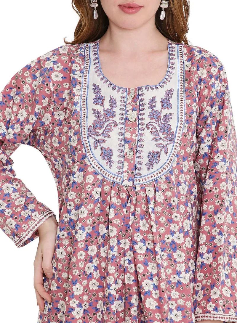 HANA & SARA refined long viscose farasha with stunning thread embroidery arabic kaftan jalabiya dress