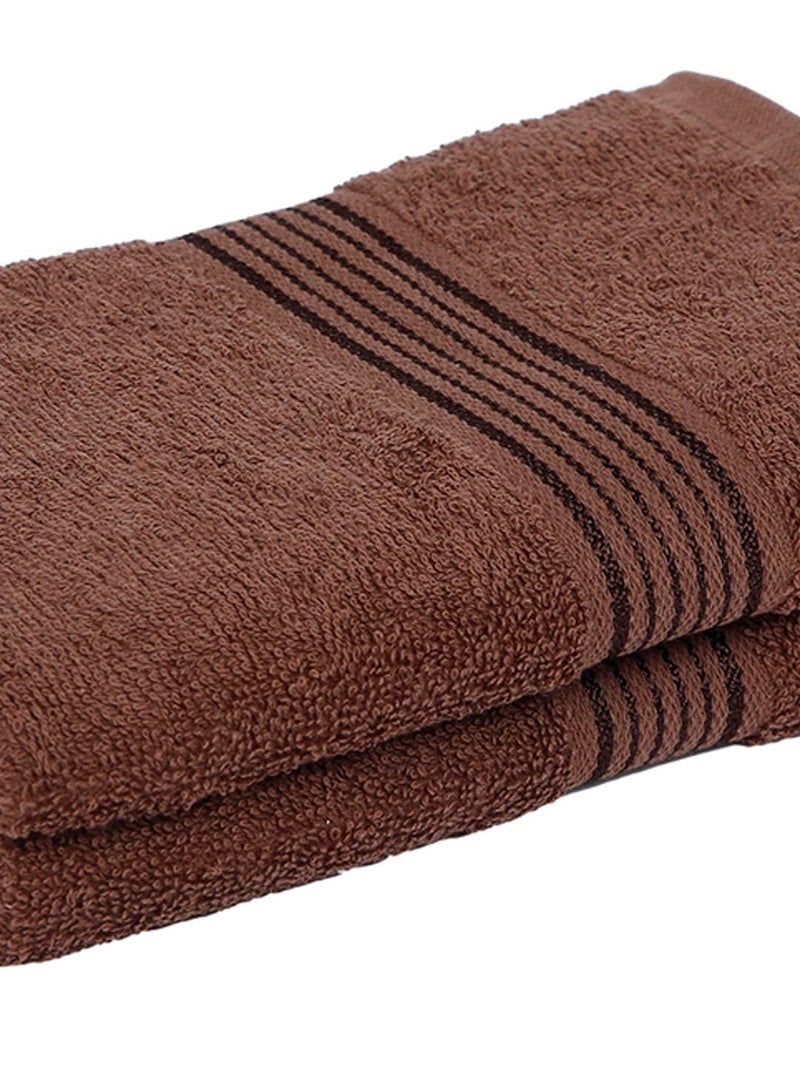KOPA by Bianca D’Ross Quick Dry 100% Cotton Soft Terry Towels for Hands | Super Absorbent, Lightweight & Odor Free | 380 GSM | 2 Pieces Hand Towel for Men/Women/Kids | 40 cms x 60 cms - Brown - Image 3