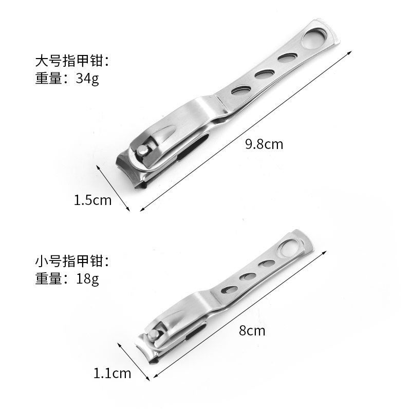 Stainless Steel Nail Clippers 360-Degree Rotating Nail Clipper Manicure Tool Set Large And Small Nail Care - Image 3