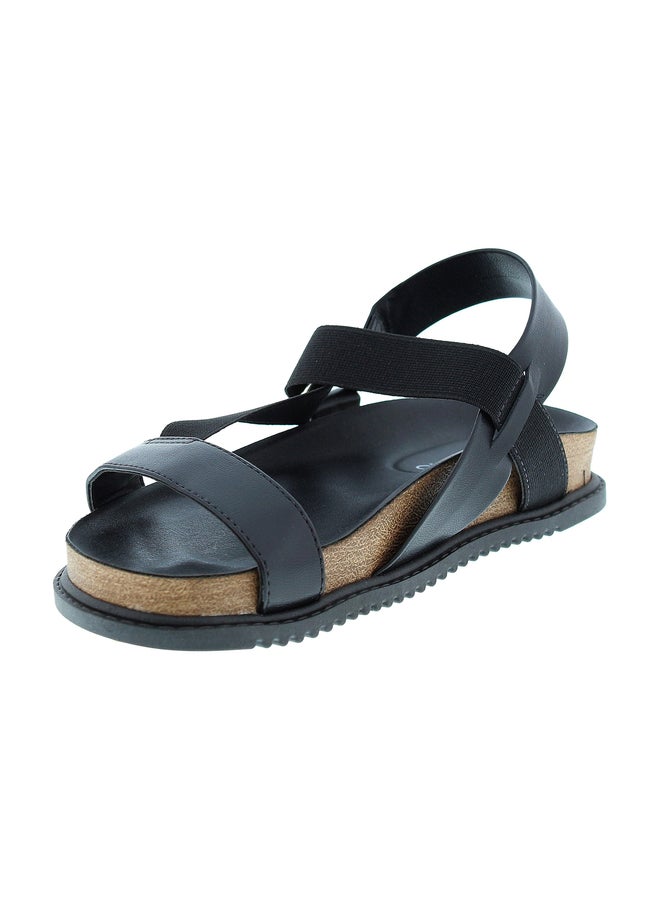 Beira Rio Cross Strap Wedge Heel Sandals - Image 1