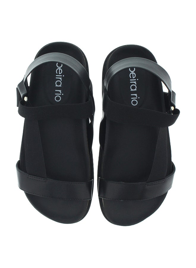 Beira Rio Cross Strap Wedge Heel Sandals - Image 4