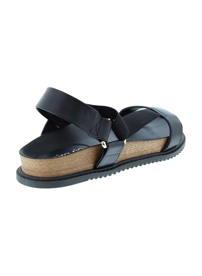 Beira Rio Cross Strap Wedge Heel Sandals - Image 2