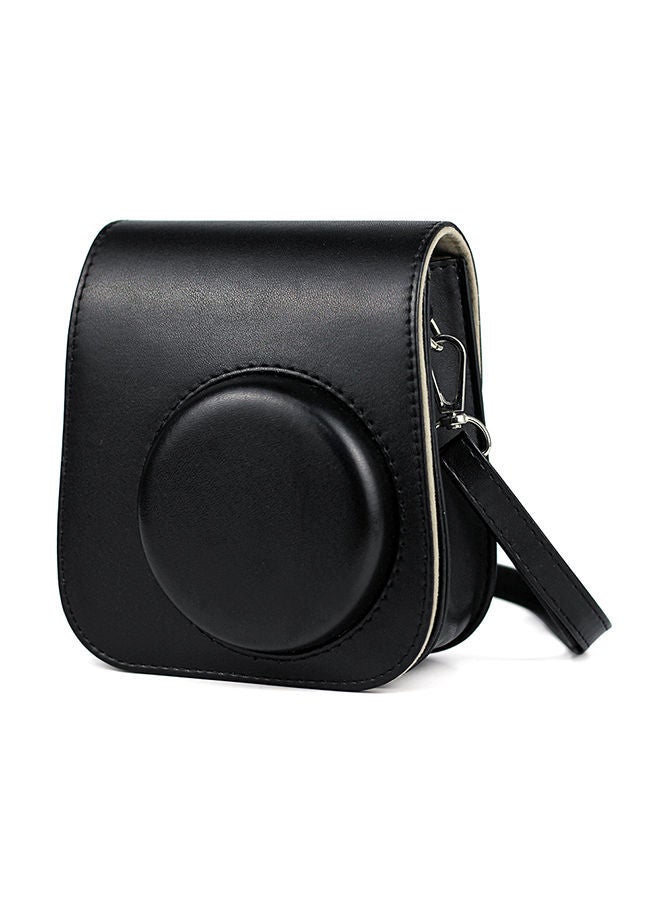 NIBEMINENT Instant Camera Case Bag With Strap For Fujifilm Instax Mini 11 Black - Image 1
