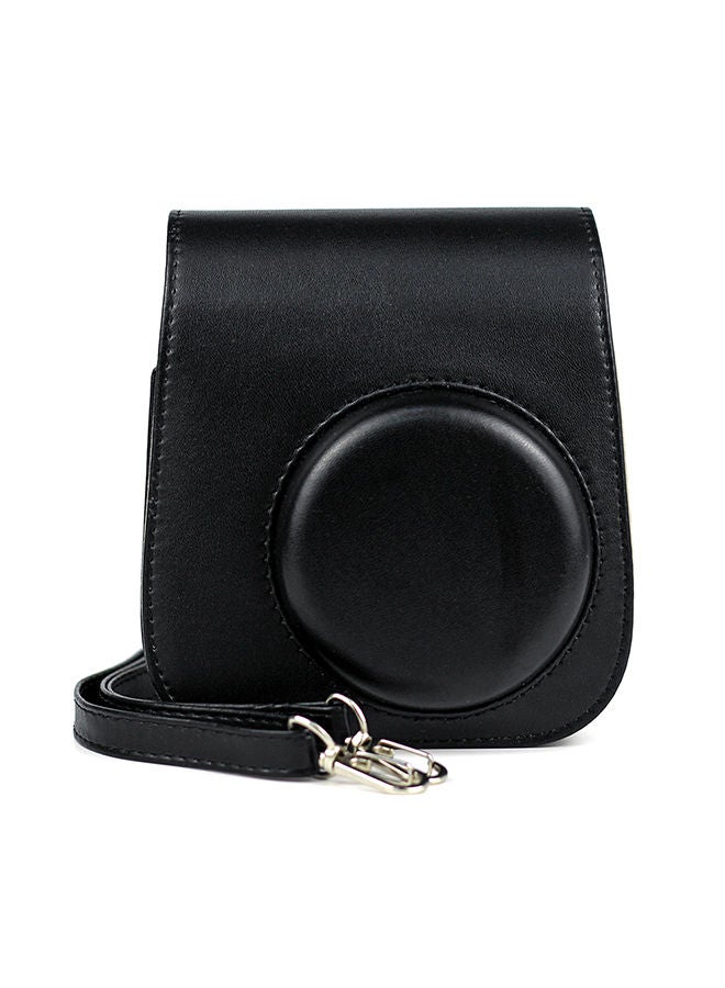 NIBEMINENT Instant Camera Case Bag With Strap For Fujifilm Instax Mini 11 Black - Image 4