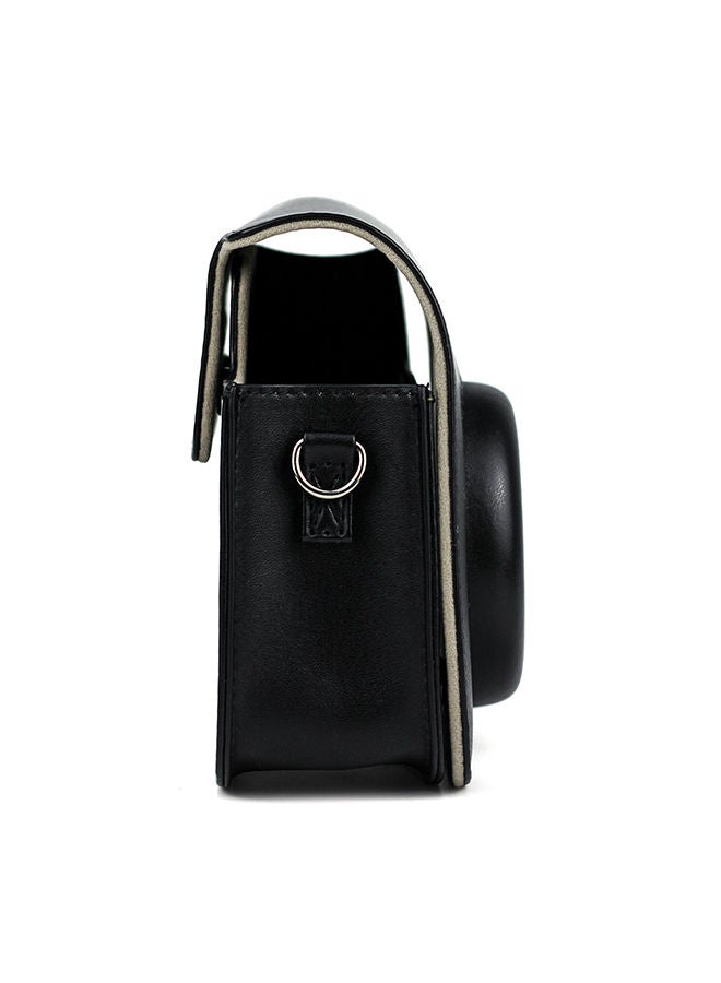 NIBEMINENT Instant Camera Case Bag With Strap For Fujifilm Instax Mini 11 Black - Image 2