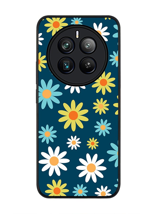 Stylizedd Rugged Black edge case for Realme 12 Pro / Realme 12 Pro Plus 5G, Slim fit Soft Case Flexible TPU Gel Thin Cover -  Pick A Daisy - Image 1