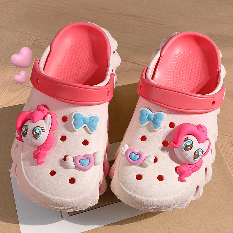 Style My Little Pony Stepping On Shit Parent-Child Clogs Cartoon Multi-Label Non-Slip Beach Princess Shoes - Image 2