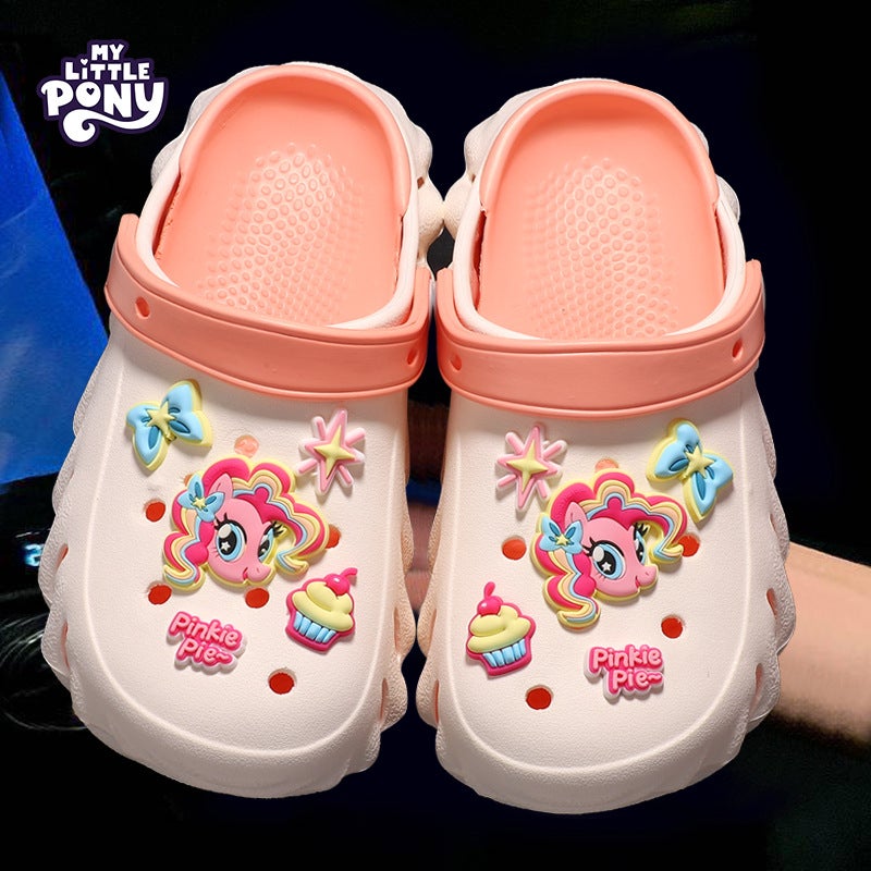 Style My Little Pony Stepping On Shit Parent-Child Clogs Cartoon Multi-Label Non-Slip Beach Princess Shoes - Image 3
