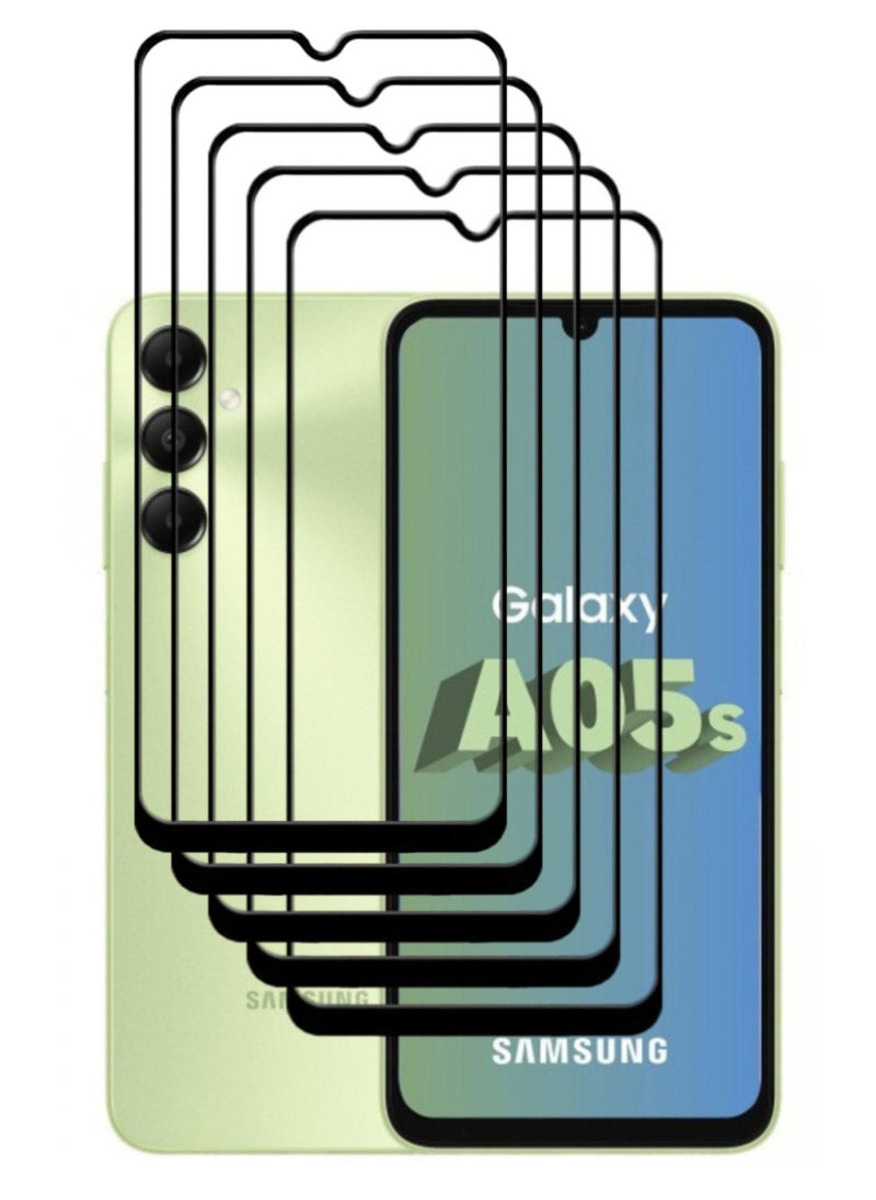 ACLIX 5 Pieces Antistatic ESD Dustproof Premium Quality High Definition Tempered Glass Screen Protector Designed For Samsung Galaxy A05s - Image 1