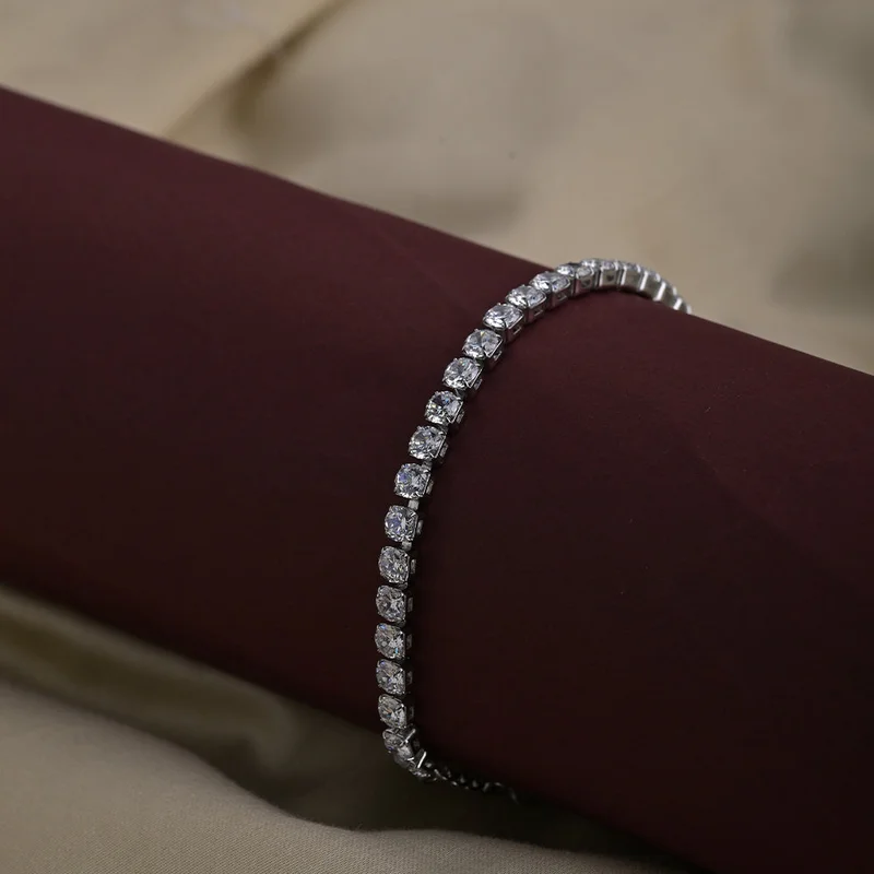 Palmonas PALMONAS Rhodium Plated Diamond Affair Bracelet
 for Women
