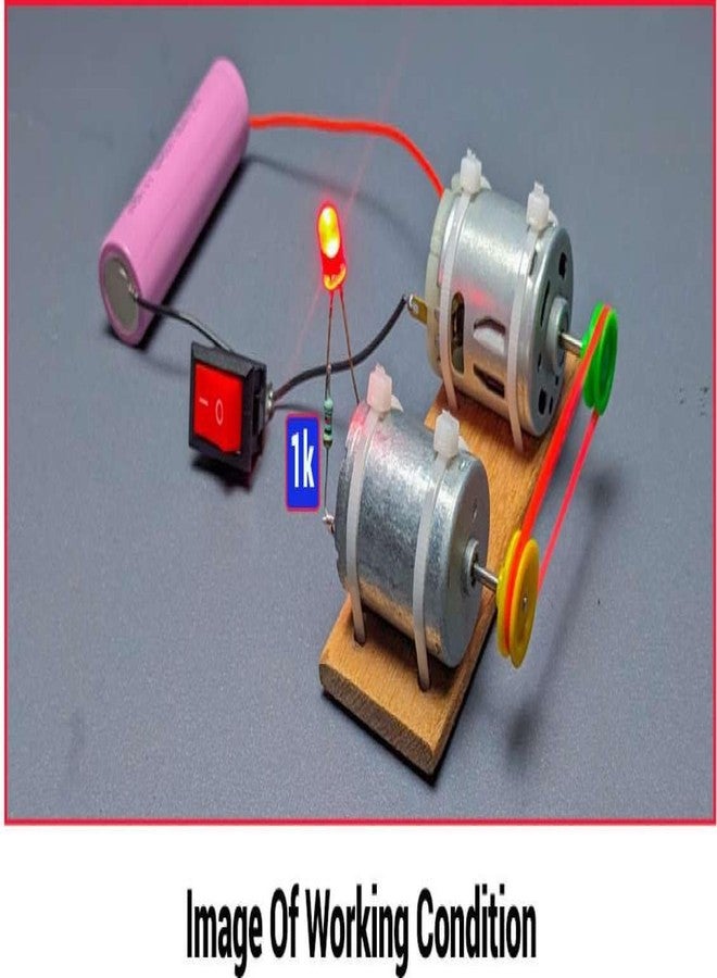 SYMFONIA Dynamo Motor, 4-12v DC Motor & Other Electricity Generator Making Project Kits Electronic Experiment kit for Kids(36items) - Image 4