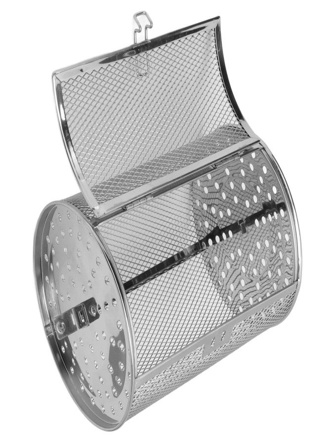 Oven Cage 360 Degree Rotatable Stainless Steel Oven Rack Roast Basket for Baking Nuts BBQ Roaster Tool - Image 2
