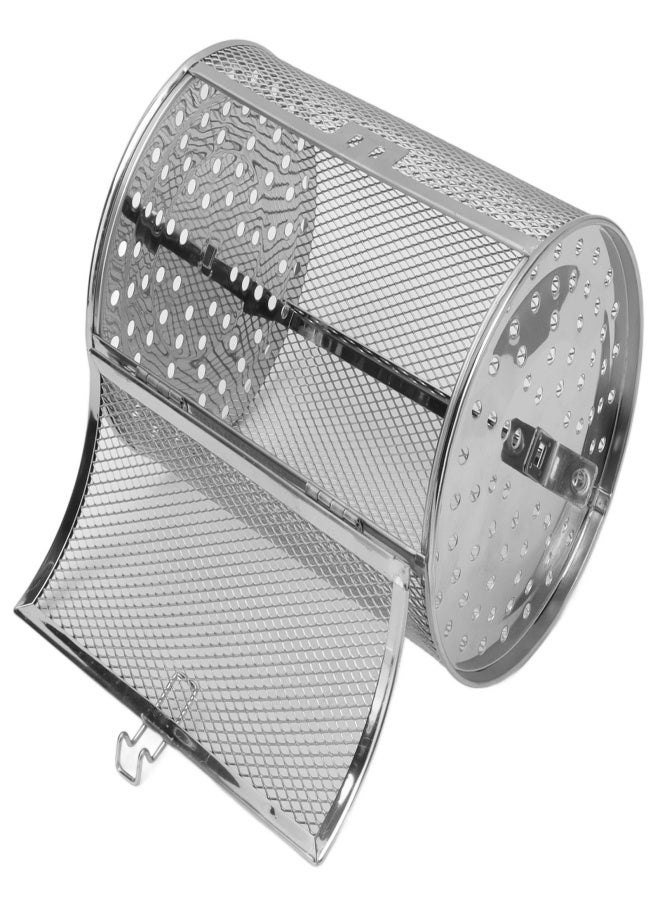 Oven Cage 360 Degree Rotatable Stainless Steel Oven Rack Roast Basket for Baking Nuts BBQ Roaster Tool - Image 1