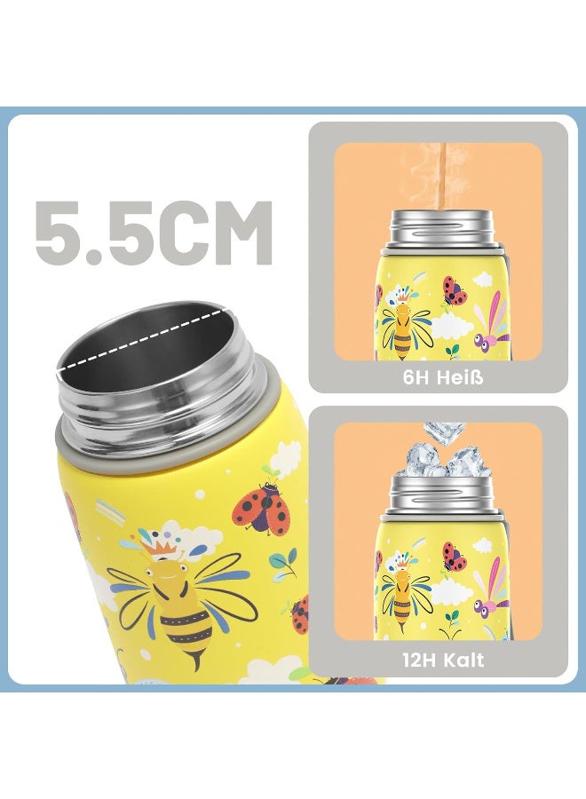 Fjbottle 400 ml Stainless Steel Water Bottle with Magnetic Lid, BPA-Free, Leak-Proof, Keeps Hot/Cold Drinks, Suitable for Kids, School, Outdoor - Image 4