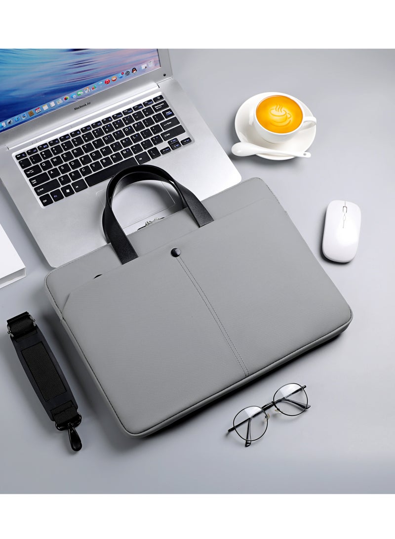 Large Capacity Laptop Bag Business Office Bag, 15 Inch Laptop Briefcase with Shoulder Strap and Luggage Trolley Strap, Lightweight Crossbody Bag for Men Women Travel Business Office, with a detachable shoulder strap.  - Image 3