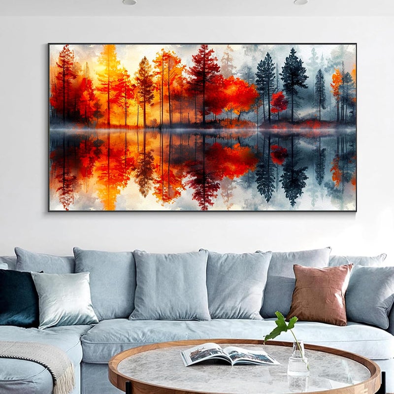 igoodom Large Diamond Painting, Landscape Large Diamond Art Kits for Adults, Full Drill Round Big Diamond Painting, DIY Gem Art and Crafts for Home Wall Decor Gift 27.5 X 15.7inch - Image 3