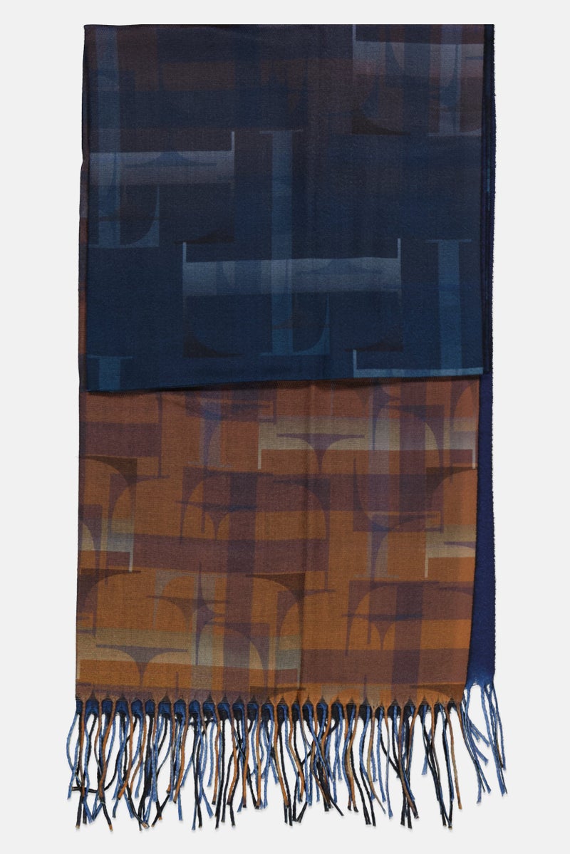 ELLE Women Allover Printed Scarves, Multicolor - Image 2