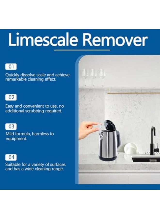 LIMESCALE REMOVER,12pcs Water Bottle Cleaning Tablets, Clean Stainless Steel, Plastic and Reusable Water Bottles, Bottle Bright Cleaning Tablet, Ice Machine Cleaner Maker Descaler for Home - Image 3