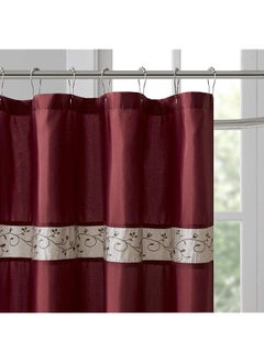 Serene Flora Fabric Shower Curtain Embroidered Transitional Shower Curtains For Bathroom 72 Inch X 72 Inch Red - pzsku/Z4640A2B781BF8DE163C8Z/45/_/1741446599/02814f9a-8864-4703-ae0f-ffb484fa26e4