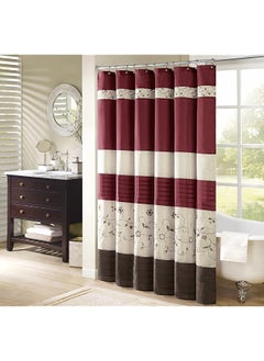 Serene Flora Fabric Shower Curtain Embroidered Transitional Shower Curtains For Bathroom 72 Inch X 72 Inch Red - pzsku/Z4640A2B781BF8DE163C8Z/45/_/1741446666/00aea12f-3927-4aba-b610-b6cfe981becc