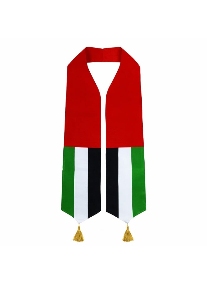 UAE Flag Scarf 160x15cm – Lightweight National Day & Sports Supporter Scarf - Image 1