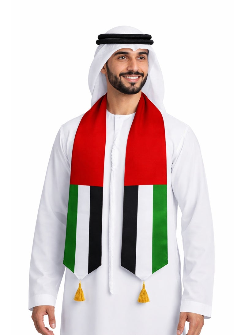 UAE Flag Scarf 160x15cm – Lightweight National Day & Sports Supporter Scarf - Image 2