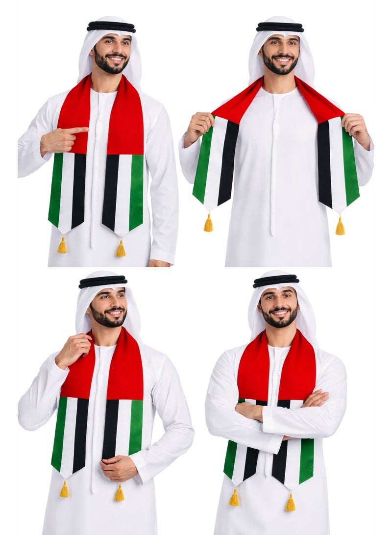 UAE Flag Scarf 160x15cm – Lightweight National Day & Sports Supporter Scarf - Image 3
