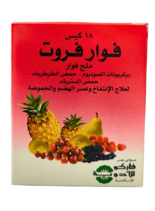 Pharco Fruit effervescent tablets, 18 sachets - Image 2