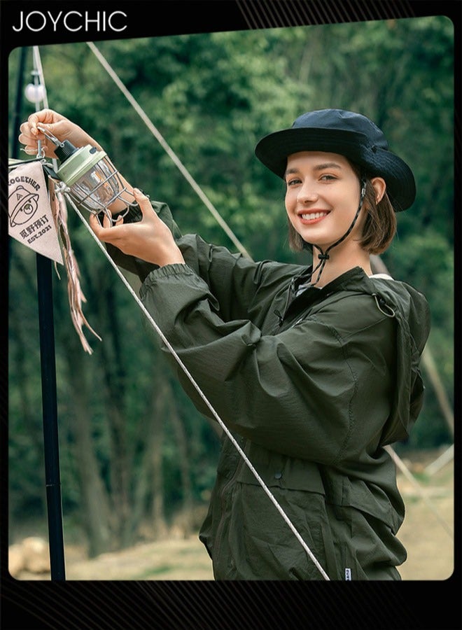 Joychic قبعة الصيادين ربيع وصيف للنساء والرجال في الهواء الطلق لحماية من الشمس مضادة للأشعة فوق البنفسجية قبعة واقية من الشمس قابلة للتنفس ومقاومة للماء - Image 2