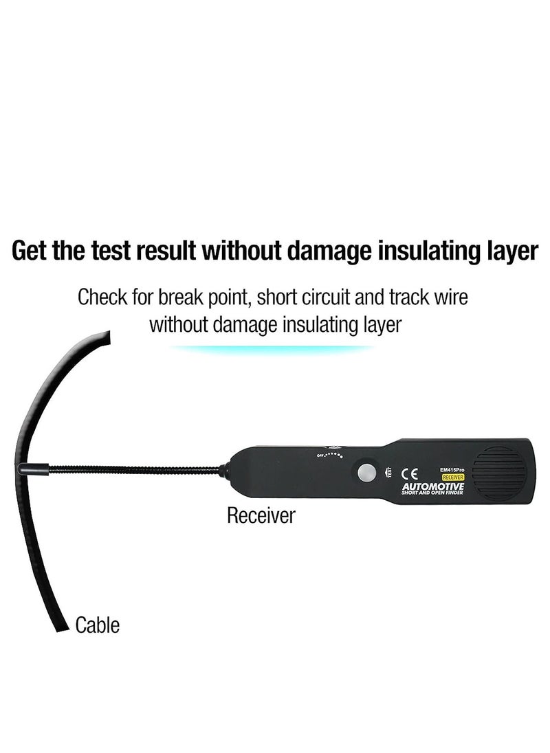 Generic - EM415Pro Automotive Electrical Open&Short Finder Circuit Tester Tone Generator Cable Wire Breaker Tracker Circuit Fault Finder DC 6-42V Probe Car Diagnostic Tools - Image 1