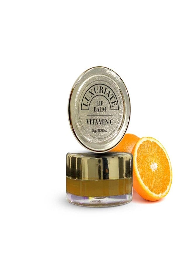 LUXURIATE Orange Vitamin C Lip Balm,Organic, Paraben & Sulphate Free Lip Gloss, Dry & Chapped Lips Care for Men & Women - 8 gm - Image 1