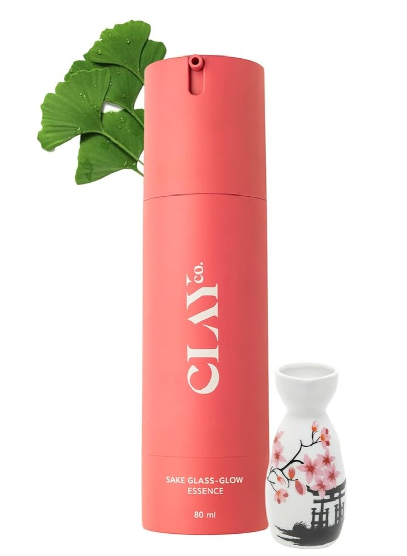 Clayco Sake Glass Glow Essence with CICA and Licorice | Instant Glow | Hydrating Serum | Primer | Toner | Brightens - Image 1