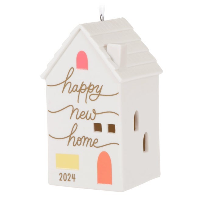 Christmas Ornament 2024 New Home Porcelain Gift for Couple