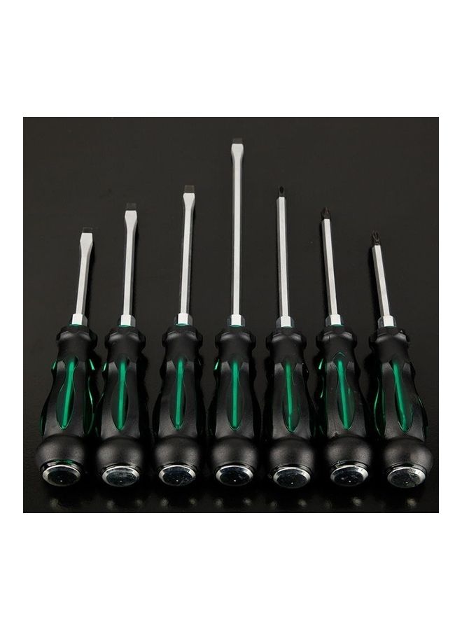 NIBEMINENT 7-Piece Knocking Oil-Resistant Through-Core Screwdriver Multicolour - Image 1