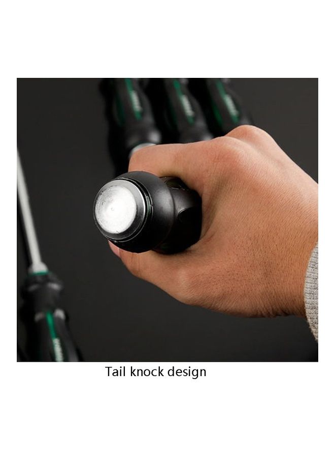 NIBEMINENT 7-Piece Knocking Oil-Resistant Through-Core Screwdriver Multicolour - Image 2