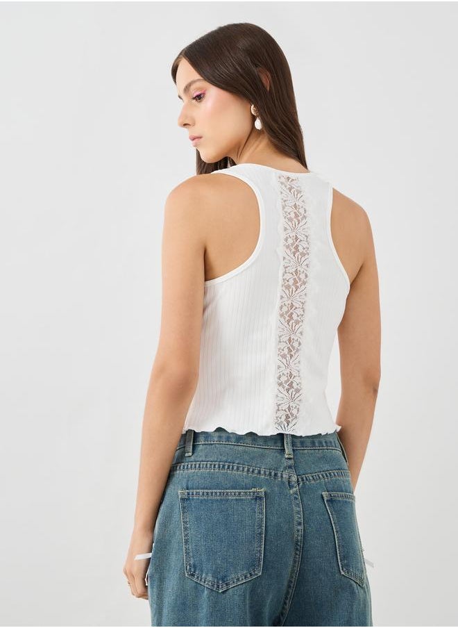 Take Two Take Two Graphic Print Round Neck Sleeveless Top  - Image 4