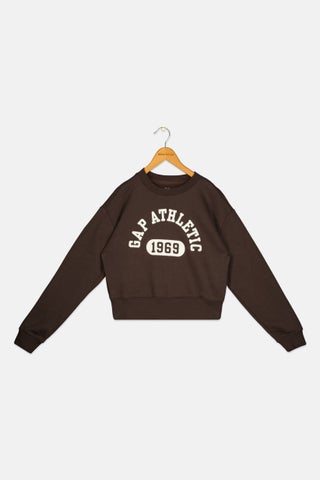 Kids Boy Brand Logo Long Sleeves Sweatshirt, Brown - pzsku/Z464100321AACEC5C399EZ/45/1747056930/16644405-900d-40da-b699-77f928f9e151