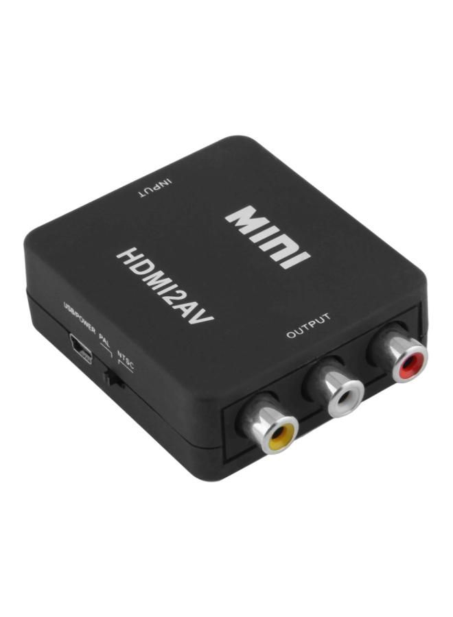 NIBEMINENT Digital HDMI To RCA Composite Video Audio Adapter Black/White - Image 5