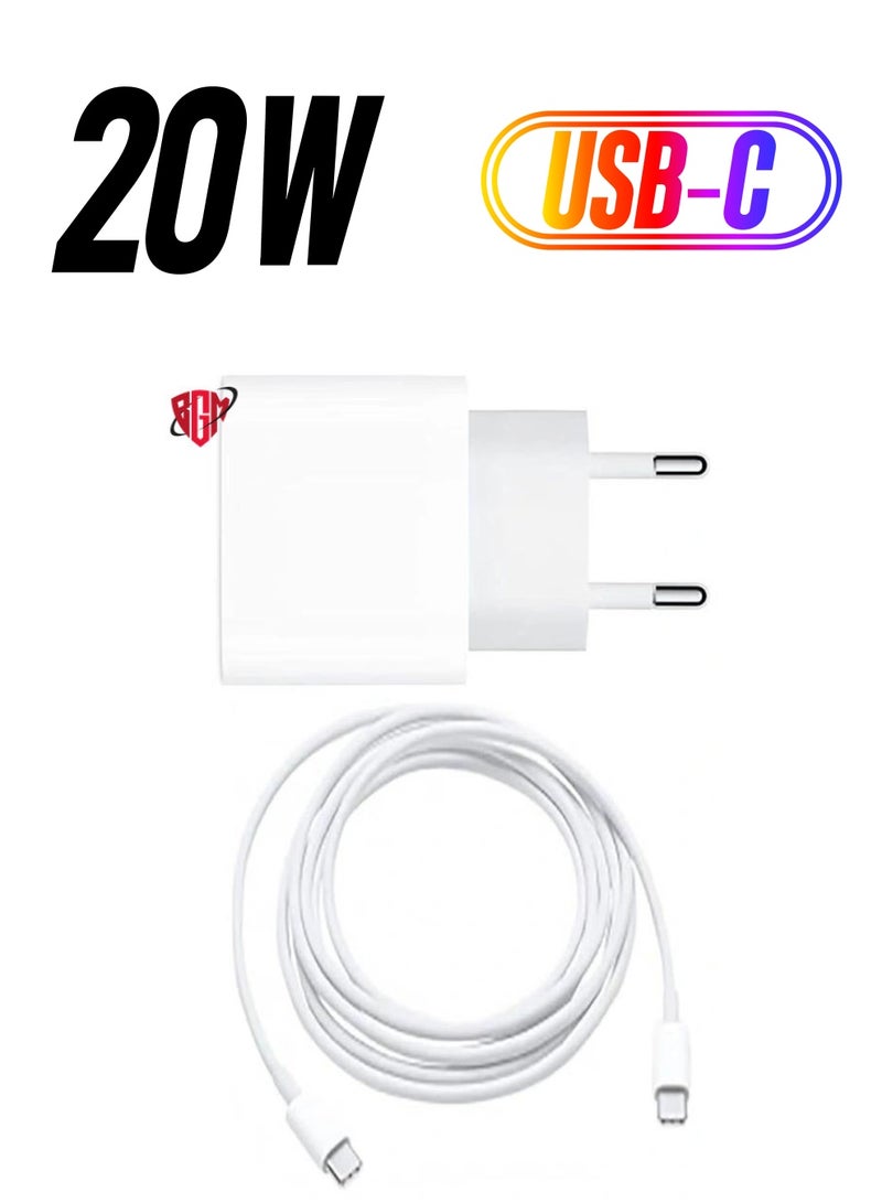 BGM 20W Original Phone Fast Charger With Cable For Apple iPhone  - Image 1